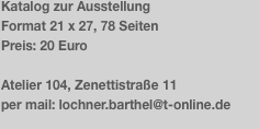 Katalog zur Ausstellung